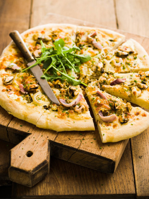Pizza aux fruits de mer - Photo Laurent Grivet